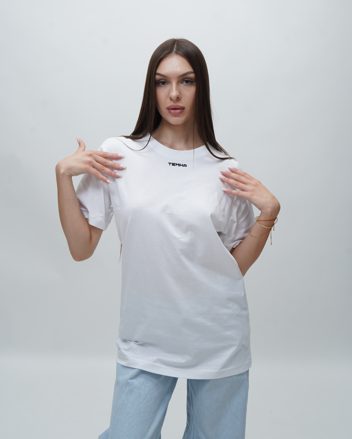 ТЕМКА ФУТБОЛКА OVERSIZE "BAZA" ЖІНОЧА