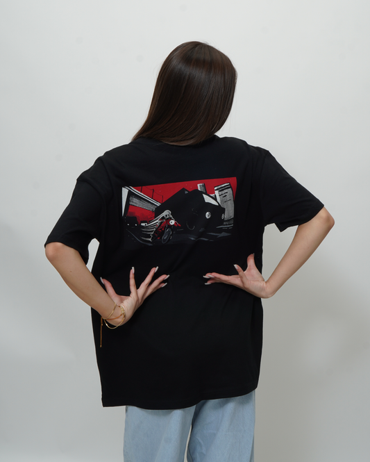 TEMKA T-SHIRT OVERSIZE "RED CITY" FEMALE